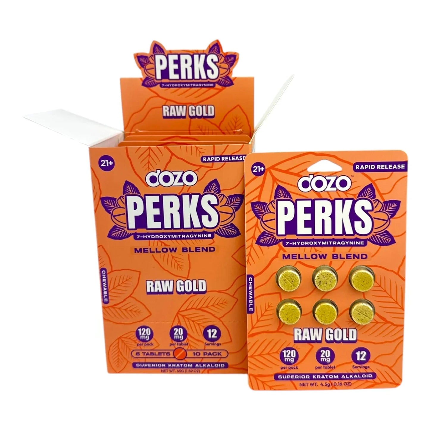 Dozo Perks 7 Hydroxy (6ct) 20mg Per Tab (120mg Per Pack)