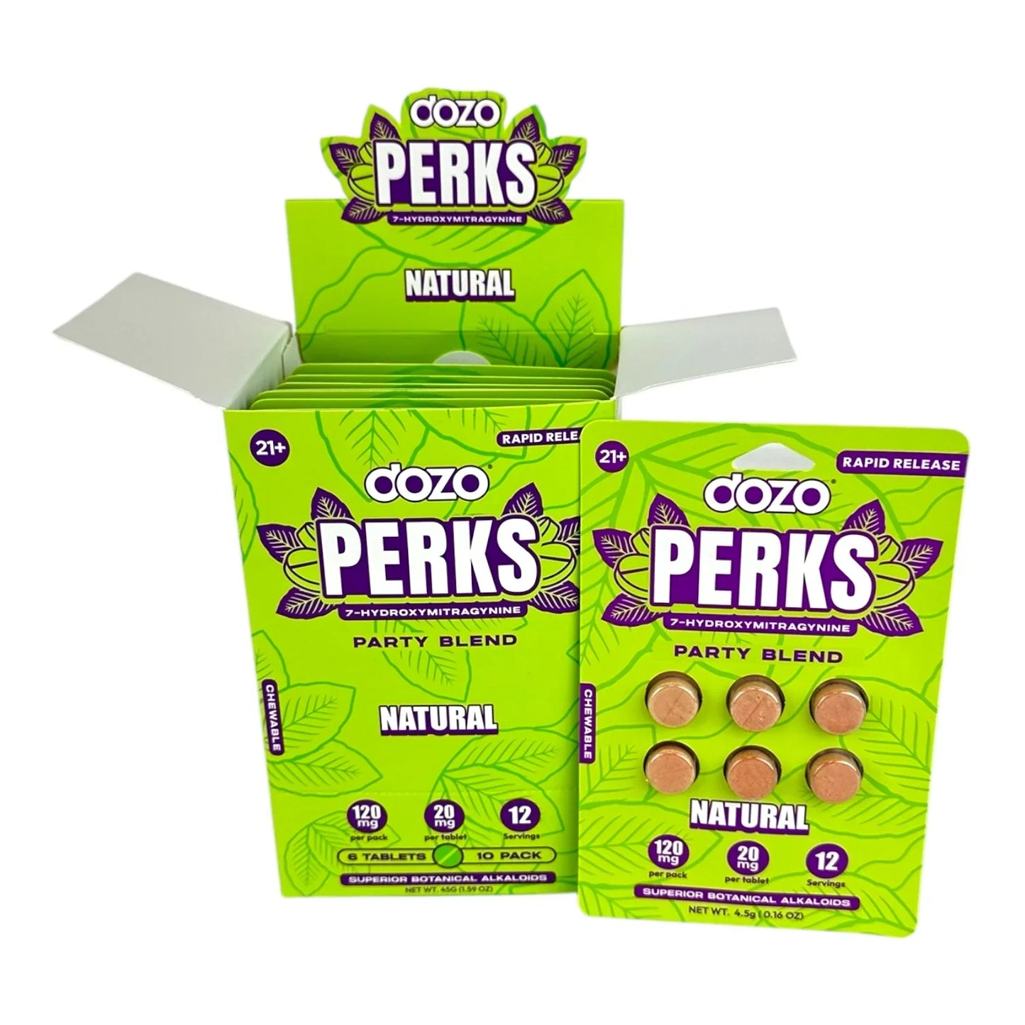 Dozo Perks 7 Hydroxy (6ct) 20mg Per Tab (120mg Per Pack)