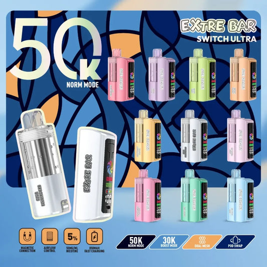 Extre Bar Switch Ultra Disposable Kit 50K Puffs
